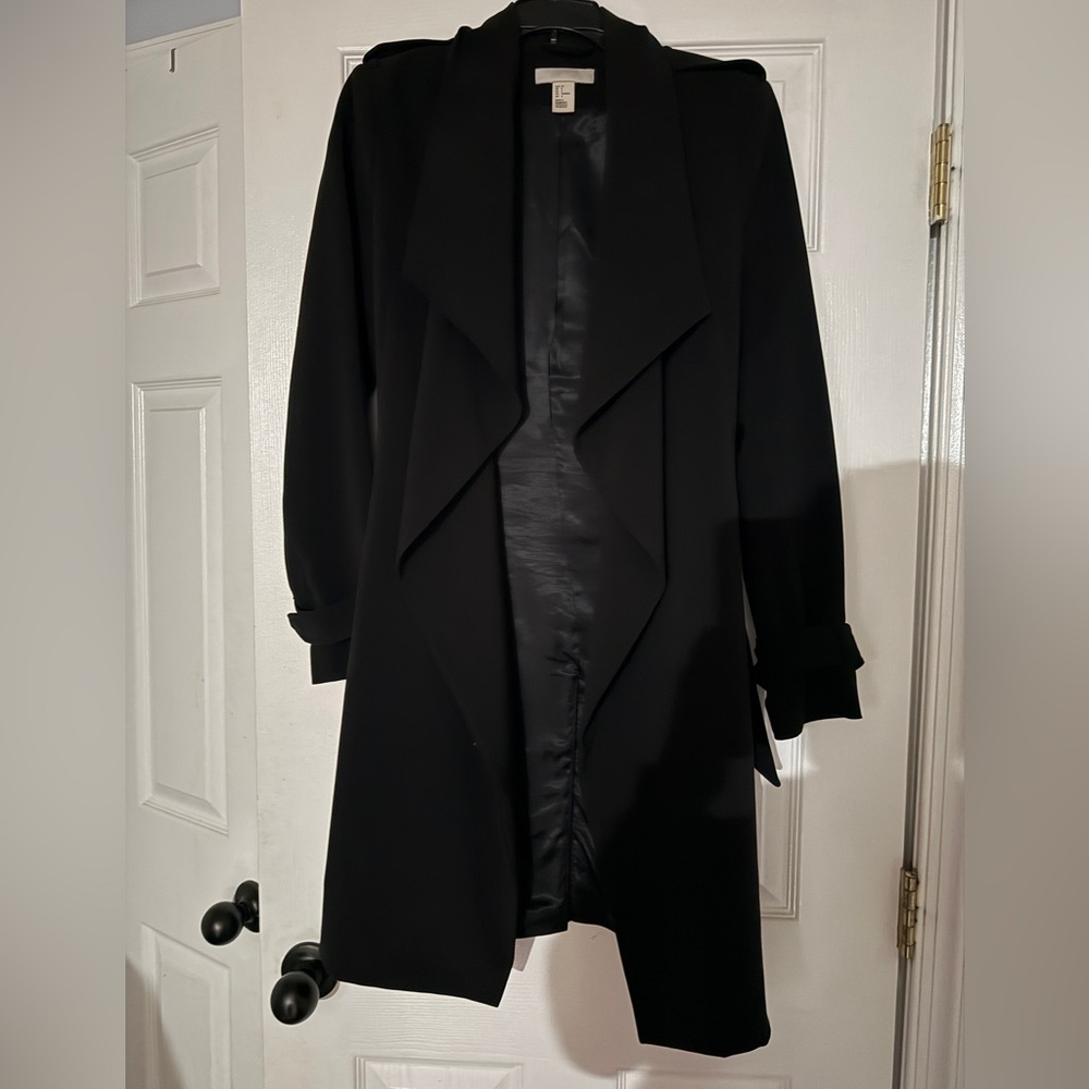 H&M Black Trench Coat for Women